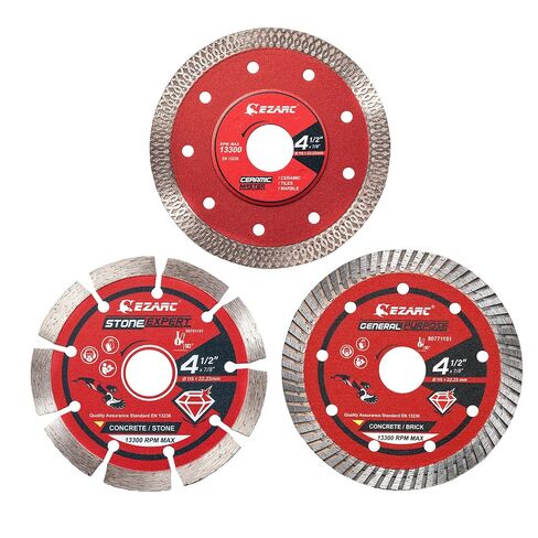 EZARC 3 inch Super Thin Diamond Blade, Diamond Saw Blades for Angle Grinder, 3" Tile Blade for Smooth Cutting Porcelain Ceramic Granite Marble Tile, 3/8" Arbor (2-Pack) in Kuwait