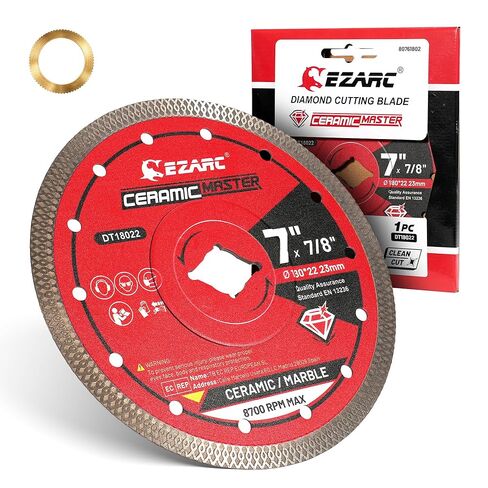 EZARC 3 inch Super Thin Diamond Blade, Diamond Saw Blades for Angle Grinder, 3" Tile Blade for Smooth Cutting Porcelain Ceramic Granite Marble Tile, 3/8" Arbor (2-Pack) in Kuwait