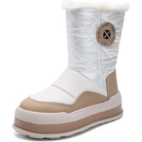 OKOMO Winter Boots for Women Snow Boots Anti-Slip Classic Warm Fleece Lined Zippers for Outdoor Hiking Walking Shoes in Kuwait