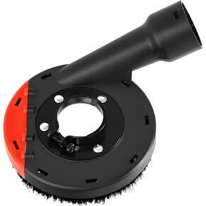 5 Inch Angle Grinder Dust Shroud, 125 Type Dust Shroud for Angle Grinder with Dual Ports, Brush Loop and Detachable Edge, Lightweight Plastic Housing for 4.7 in / 12 cm Grinding Disc in Saudi Arabia
