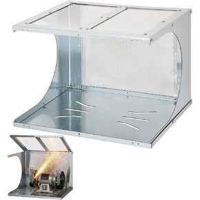 Universal Bench Grinder Enclosed Eye Shield Kit, 2PCS Aluminum Alloy Replacement Guard Assembly with Clear Acrylic Shield, Safety Eye Protection Set for 6" 8" 10" Bench Grinders & Machines in Kuwait