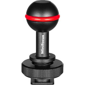 MINIFOCUS 2Pcs 1'' Ball Adapter to 1/4"-20 Screw, Universal Ball Joint Bracket with 1/4" Screw Base Adapter for Underwater Camera Arm Tray Diving Photography System in Kuwait