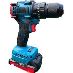 Cordless Electric Drill Driver with Battery, 10-Speed Adjustable | Rechargeable Battery, Variable Speed, Keyless Chuck, Power Tool, Compact Design in Kuwait