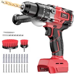 DIYtoolifz Cordless Drill Set Compatible with Milwaukee 18V Battery (Tool Only) 20+3 Torque Setting Power Drill Driver Set, 1/2 Inch Keyless Chuck Brushless Compact Driver Drill Kit Tool in Kuwait