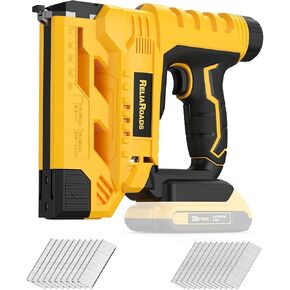2-in-1 Cordless 18GA Brad Nailer & 1/4 Crown Stapler for DeWALT 20V MAX Battery (Tool Only) - Lightweight, 1600 Nails/Staples Included for DIY, Upholstery & Home Renovation in Kuwait