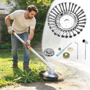 Wired Trimmer Blade Unbreakable for Husqvarna 535iRXT, Steel Wire Cutter Trimmer Rotary Brush Weed Head Adapter Kit Moss Grass Rust in Kuwait