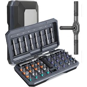26 in 1 Magnetic Ratchet Screwdriver Set, DIY Mini Screwdriver Set, Multi Bit Magnetic Drive Set with Detachable Ratchet Handle, Portable Precision Repair Tool Kit for Furniture Computer Bicycle in Kuwait