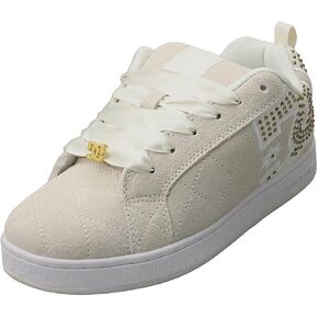 DC Women's Court Graffik SE Skate Shoe Off White/Gold in Kuwait