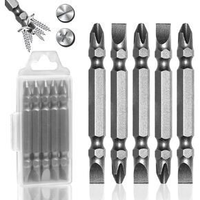 12Pcs PH2-T25 Impact Double End Screwdriver Bit Set,2.56'' PH0-T10 PH1-T15,T20,PH2-T27 T30 Bits Magnetic S3 Alloy Steel for Impact Driver in Saudi Arabia