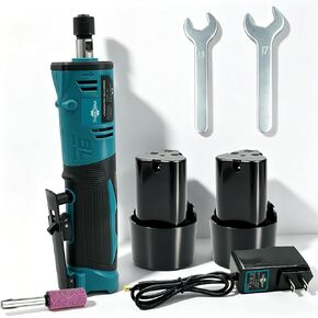Cordless Line Die Grinder 12V - 3-Speed Power Die Grinders Max 24500RPM, 1/4" Straight Die Grinder Kit with 2.0Ah Battery & Charger for Grinding, Cutting, Polishing in Saudi Arabia