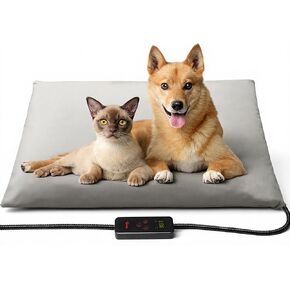 Toozey Cat Heating Pad for Cats & Dogs, Heated Bed Mat, 18 x 16 in, Grey in Saudi Arabia