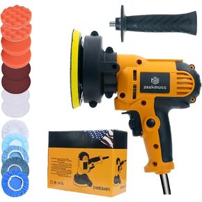 Car Buffer Polisher, 1000-4500RPM Variable Speed, with Polishing Discs Set for Auto Detailing and Waxing in Kuwait