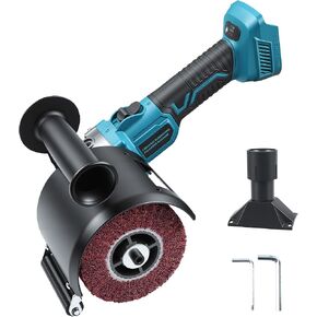 Cordless Burnishing Polishing Machine for Makita 18V Battery, 6 Variable Speed Electric Sander Polisher w/ Guide Wheel, Surface Conditioning Tool for Stainless Steel, Wood, Metal (No Battery) in Saudi Arabia