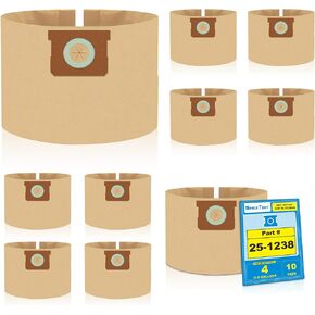 SpaceTent 5 Pack Replacement Shop Vac Filter Bags 25-1238 for Stanley and Porter-Cable 4 Gallon Wet Dry Vacuums PCX18301-4B SL18301-3B, Part# AT25-1238 in Kuwait