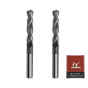 1/8 Carbide Drill Bit : Max 700 Holes for Hardened & Stainless Steel 5pcs | Hot Working Steel, Metal, TiAlSi Coating, 135° Point Angle, For CNC & drill press, in Kuwait