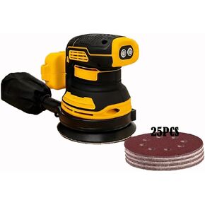 Cordless Brushless Track Sander for 20V MAX Battery, 5-Inch Sanding Surface, and Variable Speed Settings, Includes 25 Sheets of Sandpaper and One Dust Bag in Kuwait