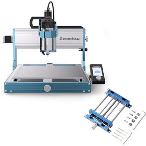 Genmitsu 3030-PROVer Ultra CNC Router Machine for Metal + Upgrade Aluminum Bench Vise Clamp, Size 9.4" x 6.6" x 1.6", Clamping Range 0-5.7" in Kuwait