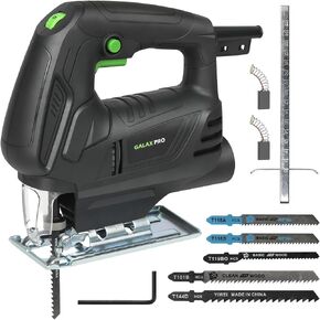 GALAX PRO 4.5Amp Jig Saw, Variable Speed ​​3000 RPM for Wood Cutting | 6-Speed Settings,Electric Jigsaw with LED Light, Adjustable Bevel Angle ±45° in Saudi Arabia