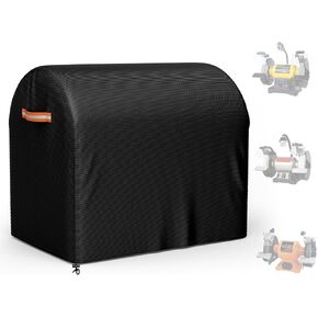 Bench Grinder Cover, Fits Most 8 Inch Bench Grinders, Waterproof Heavy Duty Oxford Grinder Machine Cover, Compatible with DEWALT, WEN, VEVOR, BUCKTOOL, 19"L x 12.5"W x 15"H in Saudi Arabia