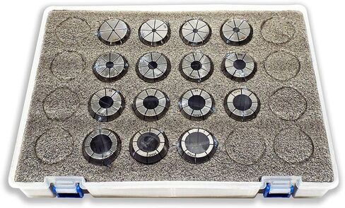 1/8-1" ER40 STEEL SEALED Spring Collets INCH 15 Piece Set (0.0003" T.I.R.) Coolant Collet 1500 MAX PSI Machinist Choice in Kuwait