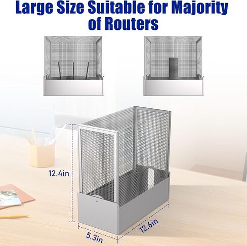WiFi Jammer Signal Blocker Large WiFi Router Cover Blocks 90% of Router Emf & 5G Faraday Cage for WiFi Router for 5G & Standard Routers 12.6" L X 5.3" W X 12.4" H in Kuwait