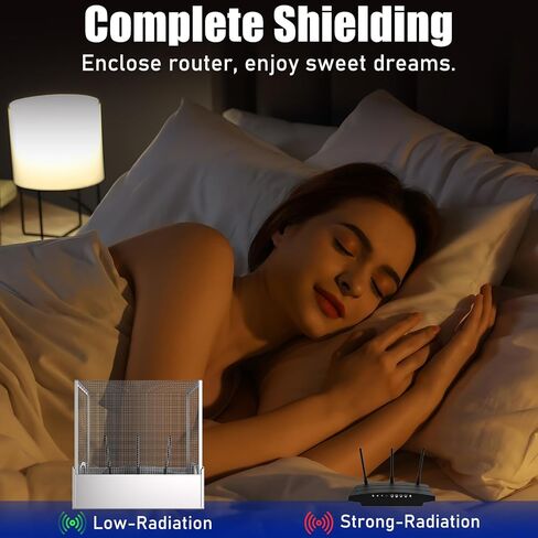 WiFi Jammer Signal Blocker Large WiFi Router Cover Blocks 90% of Router Emf & 5G Faraday Cage for WiFi Router for 5G & Standard Routers 12.6" L X 5.3" W X 12.4" H in Kuwait