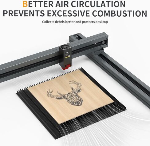 Puikos Oxidation Version Up Honeycomb Laser Bed 400 x 400 mm Working Table | For XTool M2/D1/D1 Pro, Most Laser Engraver Cutting Machine, Engraver Machine Accessories, Fast Heat Dissipation in Kuwait