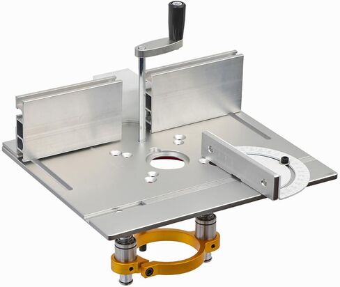 Aluminium Router Table Insert Plate And Router Lift for 65mm Diameter Universal Trimming Machine,with Miter Gauge Guide Aluminium Profile Fence Sliding Brackets in Kuwait