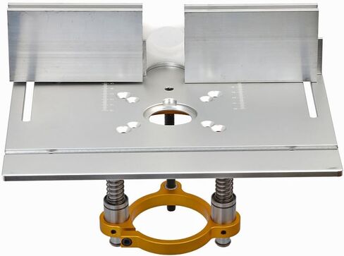 Aluminium Router Table Insert Plate And Router Lift for 65mm Diameter Universal Trimming Machine,with Miter Gauge Guide Aluminium Profile Fence Sliding Brackets in Kuwait
