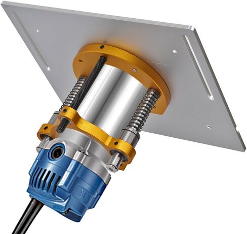 Aluminium Router Table Insert Plate And Router Lift for 65mm Diameter Universal Trimming Machine,with Miter Gauge Guide Aluminium Profile Fence Sliding Brackets in Kuwait