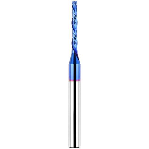 EANOSIC Upcut Spiral Router Bits 1/4 inch Shank, 1/4 inch Cutting Diameter Solid Carbide with Nano Blue Coating CNC Router Bits End Mill for Wood Cut, Carving, Edge Trimming in Kuwait