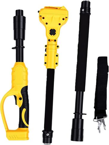 Garosa Cordless Pole Saw Extension Pole 180 Degree Rotating Head | 3.28-4.92FT 3 Section Adjustable, Pruning Saw Extension Pole, with Dual Locking System and Sweat Proof Foam Grip, 20V Battery in Kuwait
