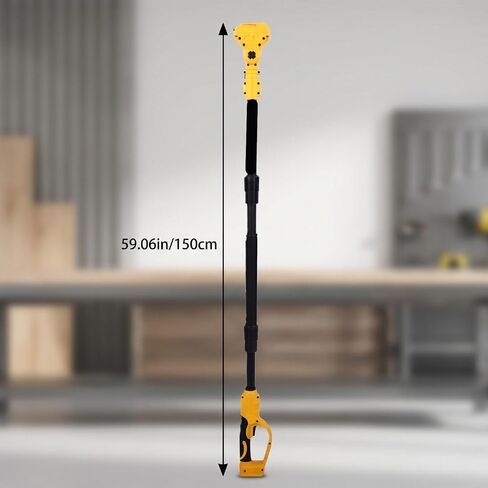 Garosa Cordless Pole Saw Extension Pole 180 Degree Rotating Head | 3.28-4.92FT 3 Section Adjustable, Pruning Saw Extension Pole, with Dual Locking System and Sweat Proof Foam Grip, 20V Battery in Kuwait