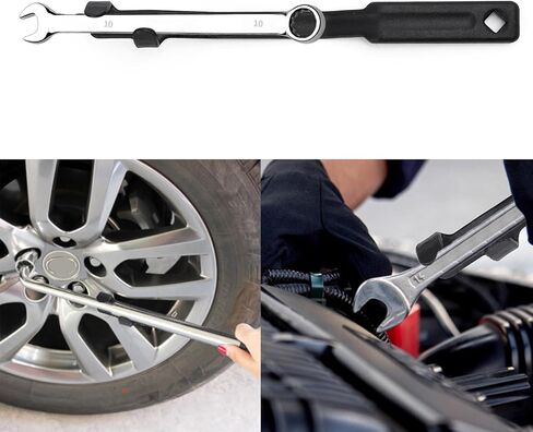 Minho Wrench Extender Set: 13.4" (340mm) Long Extension Bar + 1/2" to 21mm Hex Drive Adapter for 21mm Open End Wrenches – Heavy Duty Heat Treated Steel for ATV, UTV, Motorcycle & Farm Equipment Repair in Kuwait