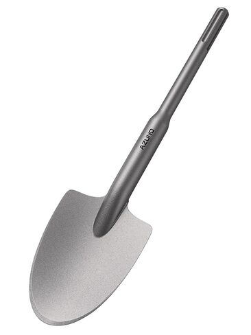 AZUNO SDS Max Clay Spade Bit, 4-1/2" x 17" Heavy-Duty Steel Shovel Bit for Rotary Hammer & Demolition Hammer, for Digging in Clay, Soil, Gravel, Sandstone, Adobe in Kuwait