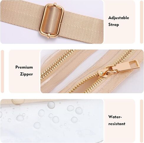 Clear Bag for Stadium Events Transparent Belt Fanny Pack Waist Clear Crossbody Stadium Bag Purse for Concerts Sports Events for Women Men in Saudi Arabia