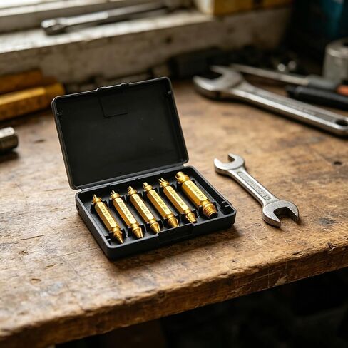 Screw Extractor Drill Bit Set – Professional Drill Bit Kit for Stripped and Broken Screw Removal (6Pcs) in Kuwait