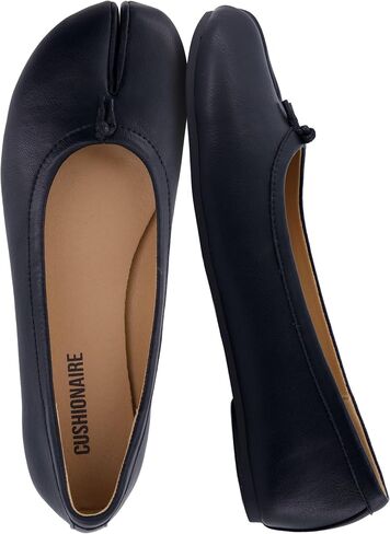 CUSHIONAIRE Maki Tabi Flats for Women, Split Toe Ballet Flats with Flexible Sole and Cushioned Footbed in Kuwait