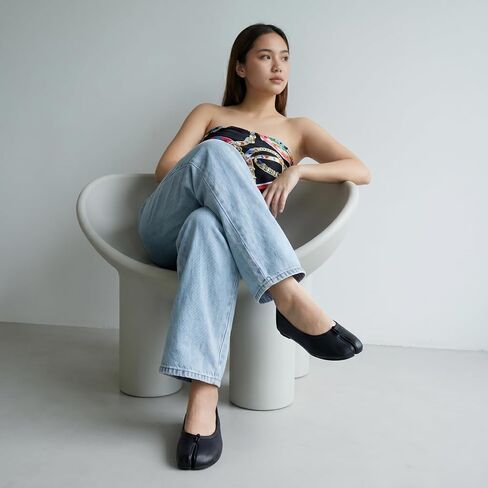 CUSHIONAIRE Maki Tabi Flats for Women, Split Toe Ballet Flats with Flexible Sole and Cushioned Footbed in Kuwait