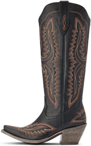 ARIAT Women's Casanova Western Fashion Boot Snip Toe Black 7 W US in Kuwait
