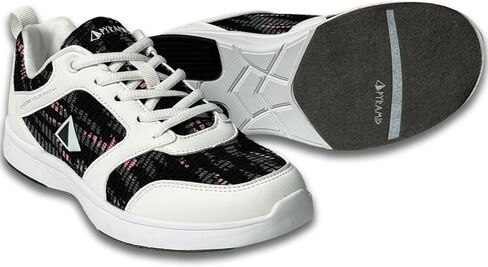 Pyramid Women's Path Lite Hybrid Mesh Bowling Shoes | Lightweight Design with Breathable Knit & PU Upper, Athletic Fit, and Universal Slide Soles. Works With All Bowling Styles in Kuwait