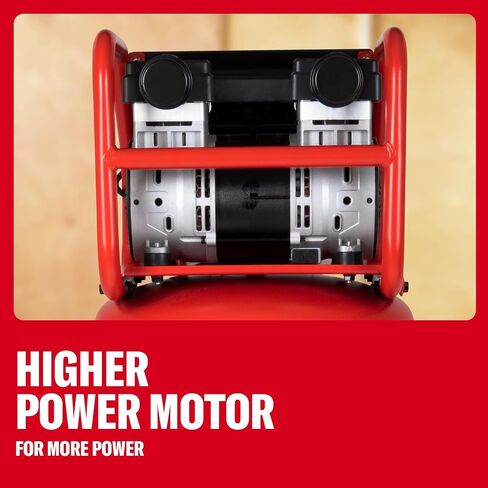 Craftsman Air Compressor，26 Gallon Portable Air Compressor 1.8HP 5.0 CFM@90PSI Oil Free Induction Motor, Max 150 PSI Pressure Powerful High Capacity 1000H Long Life Cycle, Red,CMXECXA3332643 in Kuwait