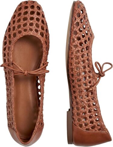 Women Woven Mesh Ballet Flats Raffia Lace up Mary Jane Flats | Woven Flats for Women,Ballet Flats,Raffia Mesh Flats for Women,Woven Ballet Flats,Women Mesh Mary Jane,Lace up Mesh Flats in Saudi Arabia