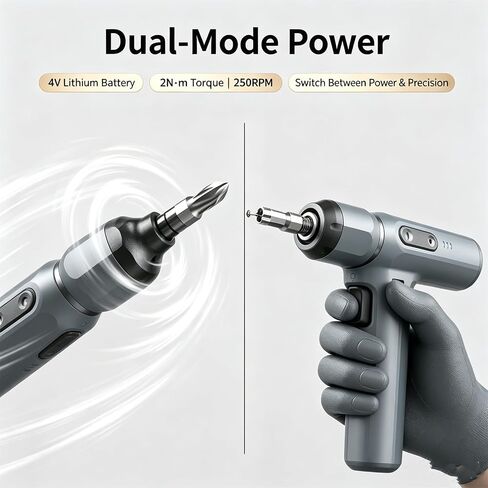 Oulaiide 26-in-1 Electric Screwdriver Kit, 4V | Rechargeable, Cordless in Kuwait