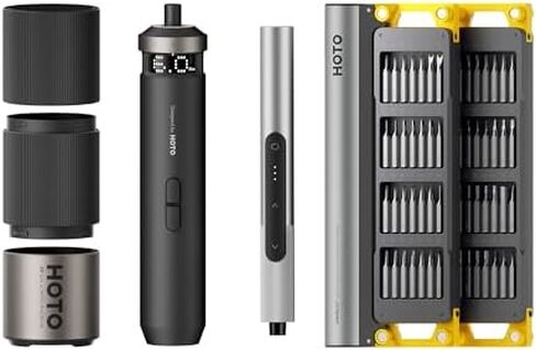 HOTO PixelDrive Electric Screwdriver + SNAPBLOQ™ S-A01 3.7V Mini Electric Screwdriver with 56 Bits & 3 Torque Settings in Kuwait