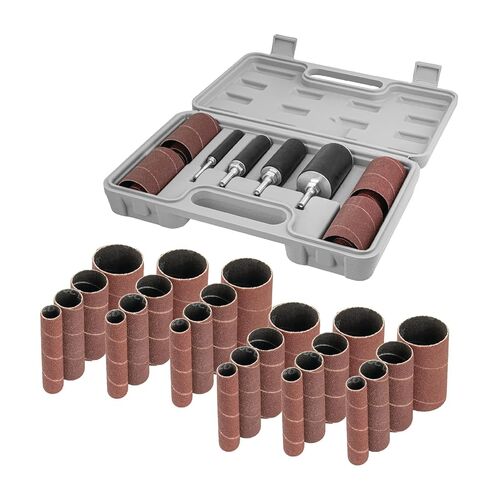 POWERTEC 71634 20-Piece Drill Press Sanding Drum Kit w/ ¼ and 1/8 inch Shanks, Spindle Sander Sleeves, Tool Carrying Case in Kuwait