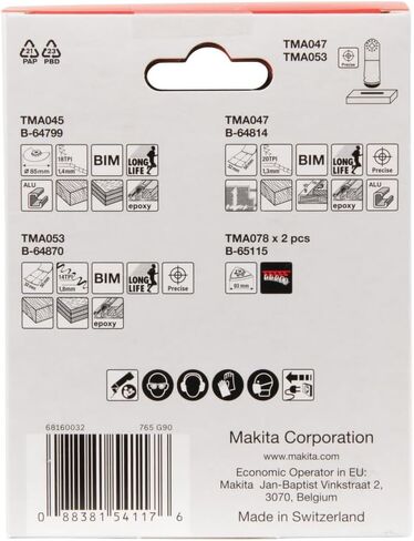 Makita B-67511 Multi-Tool Starlock Carpentry Set in Kuwait