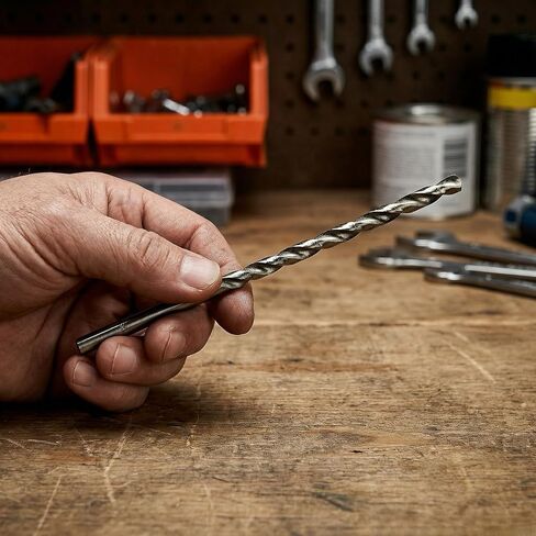 HSS Twist Drill Bit Set 150mm Extra Long,10 Piece | Extra Long Drill Bit Set,Straight Shank 2mm-5mm,Premium HSS Material,Efficient Twisted Flutes,Woodworking Projects in Kuwait