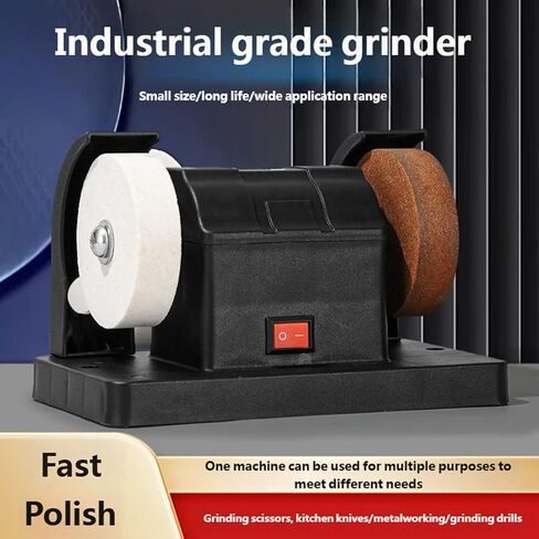 Mini Bench Grinder with AC Adapter,2000-10000 RPM Variable Speed Electric Multi-Purpose Grinding Machine with 4 Wheels,for Sharpen Knives,Metal,Drills,Steel,Jewelry,Rust Removal,Buffing in Kuwait