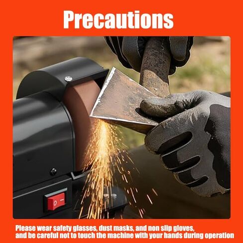 Mini Bench Grinder with AC Adapter,2000-10000 RPM Variable Speed Electric Multi-Purpose Grinding Machine with 4 Wheels,for Sharpen Knives,Metal,Drills,Steel,Jewelry,Rust Removal,Buffing in Kuwait